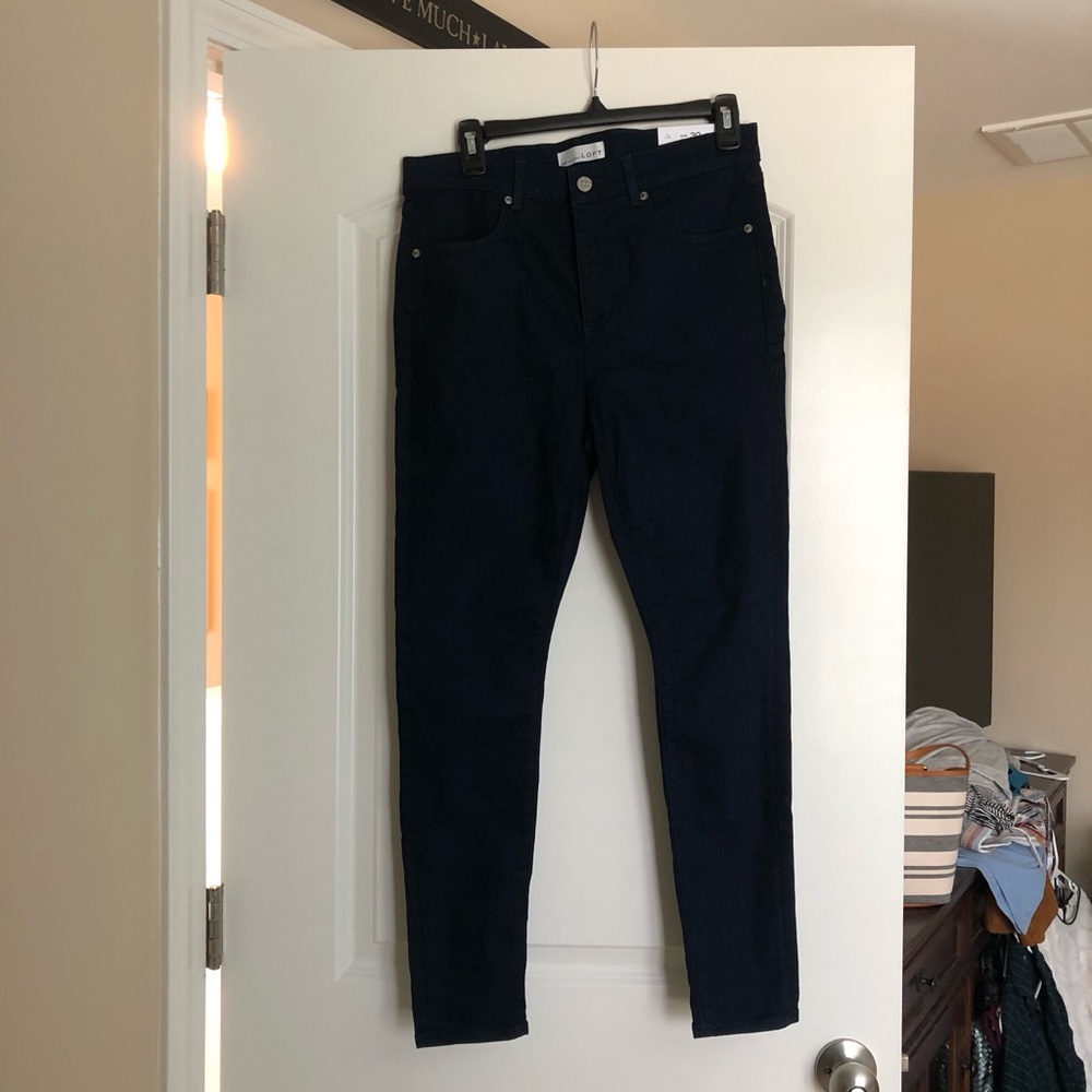 NWT Loft petite jeans with button and zipper